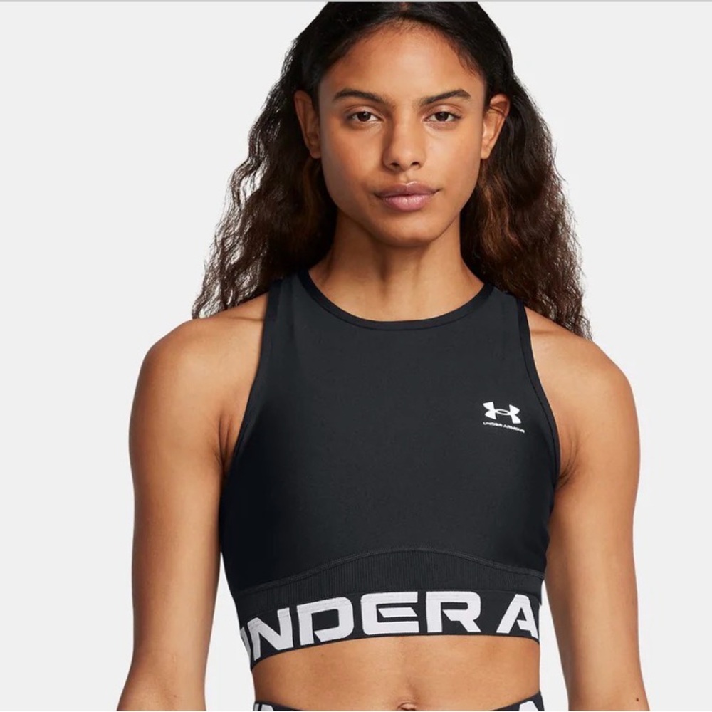 Under Armour High-Neck Black Sports Bra